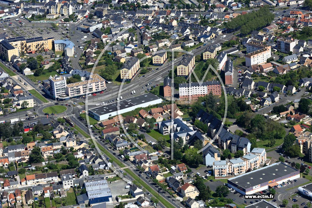 Photo arienne de Le Mans (Pontlieue - Rocade)