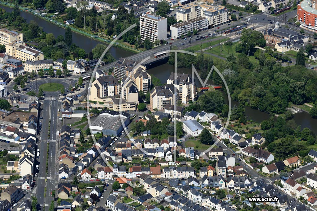 Photo arienne de Le Mans (Pontlieue - Rocade)