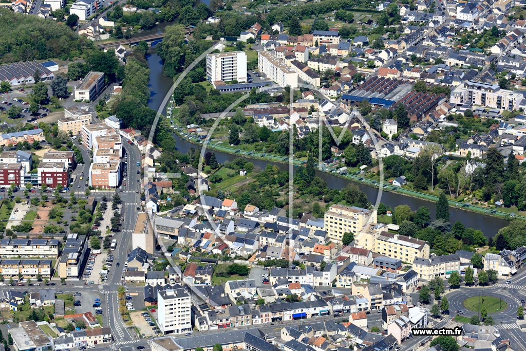 Photo arienne de Le Mans (Pontlieue - Rocade)