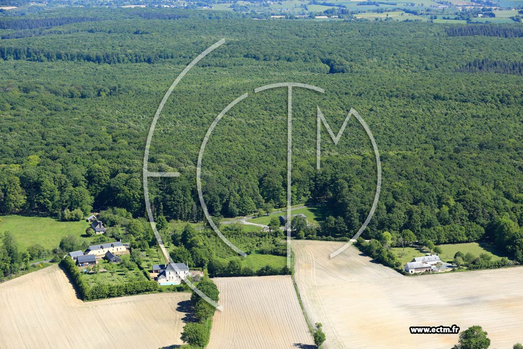 Photo arienne de Jupilles (La Huberdire)