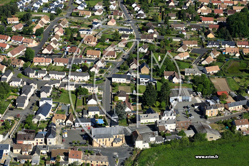 Photo arienne de Monc-en-Belin