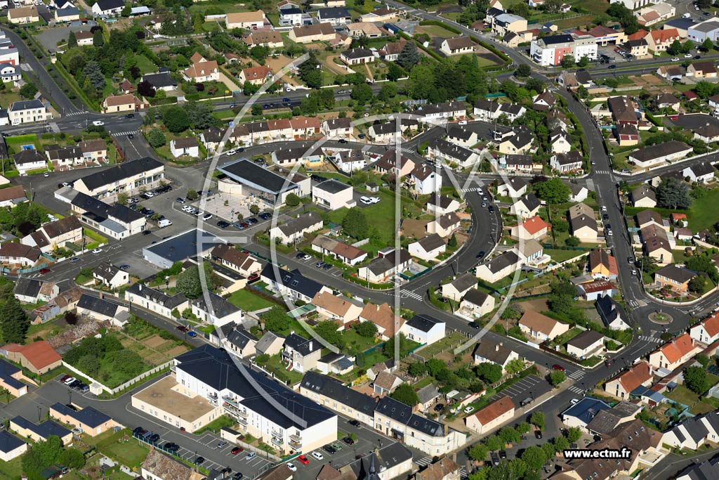 Photo arienne de Mulsanne