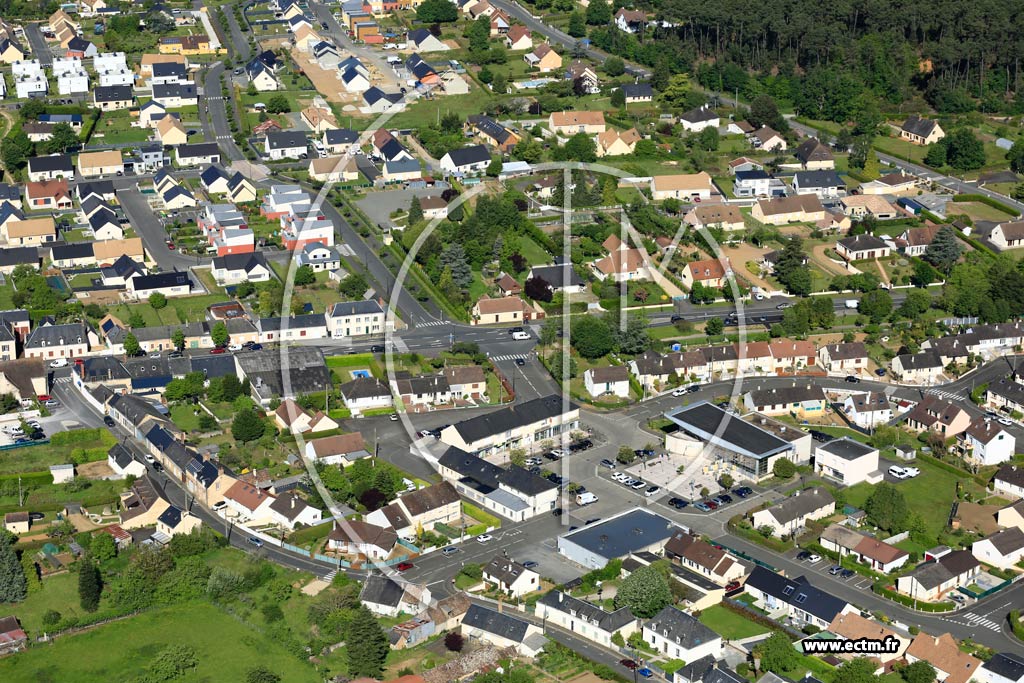 Photo arienne de Mulsanne