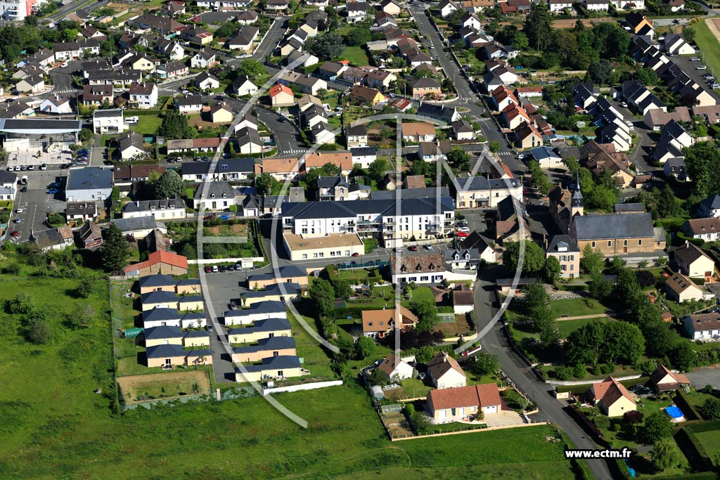 Photo arienne de Mulsanne