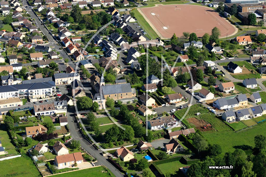 Photo arienne de Mulsanne
