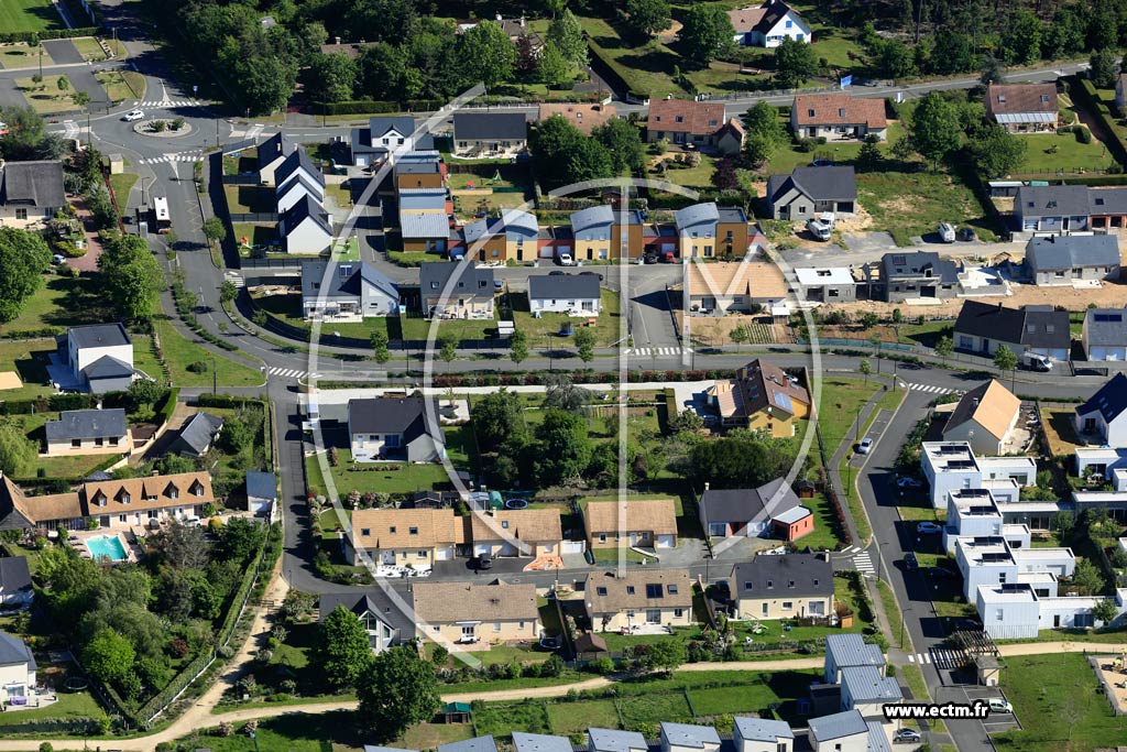 Photo arienne de Mulsanne (l'Ermitage)