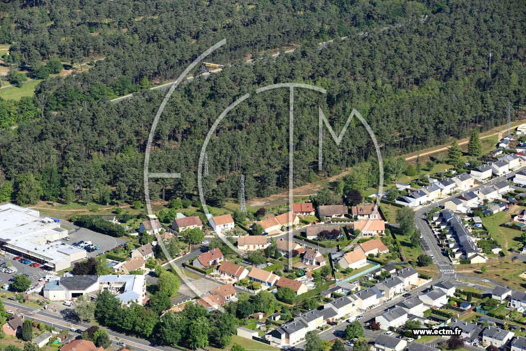 Photo arienne de Mulsanne (La Rochre)