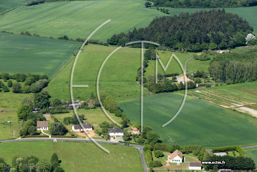 Photo arienne de Louplande (Le Tombereau)