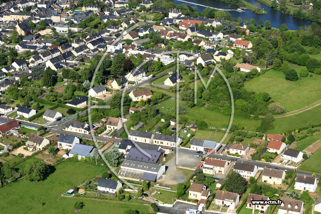 Photo arienne de Malicorne-sur-Sarthe