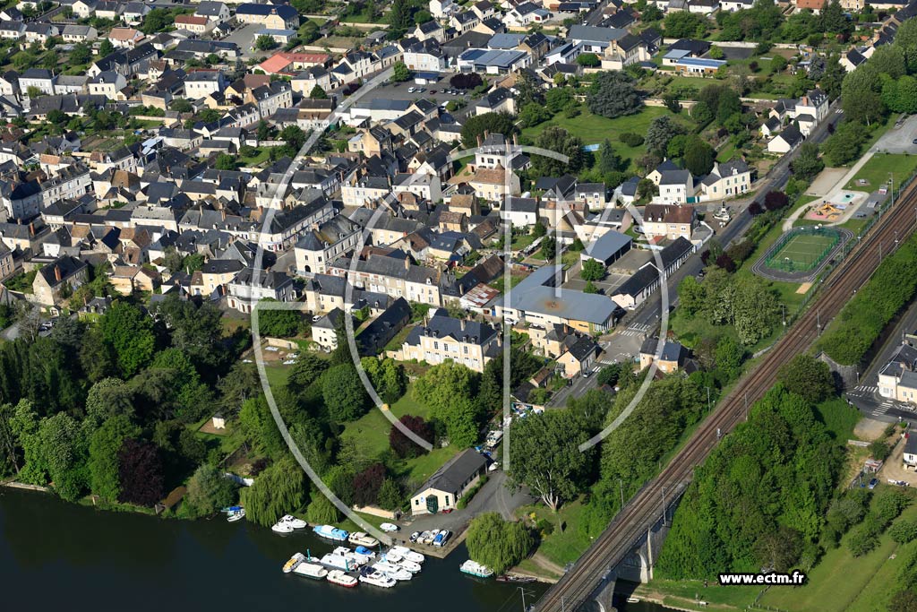Photo arienne de Noyen-sur-Sarthe