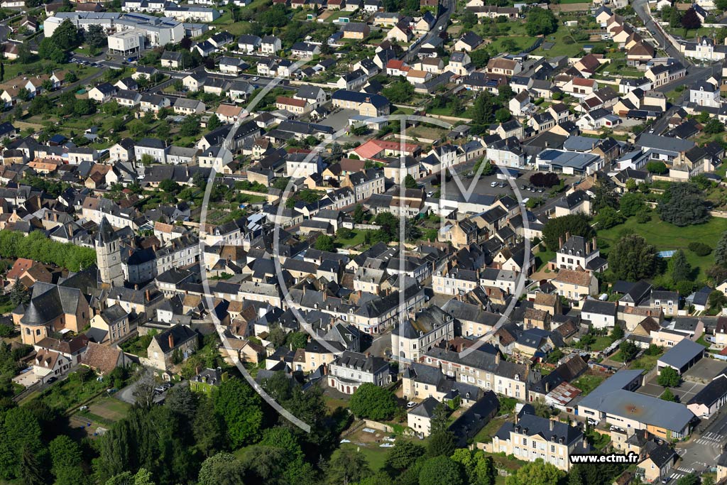 Photo arienne de Noyen-sur-Sarthe