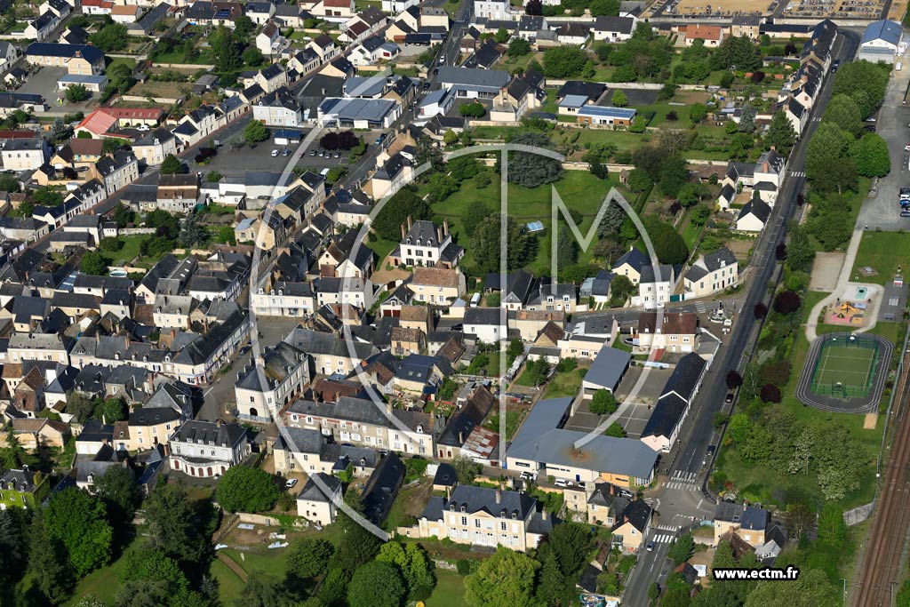 Photo arienne de Noyen-sur-Sarthe