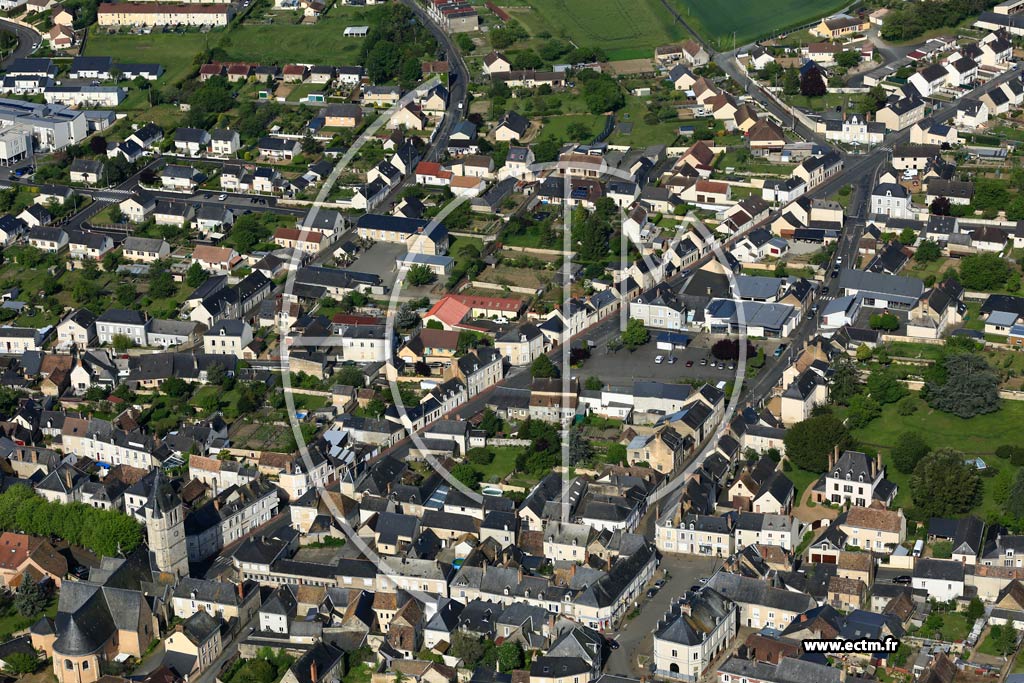 Photo arienne de Noyen-sur-Sarthe