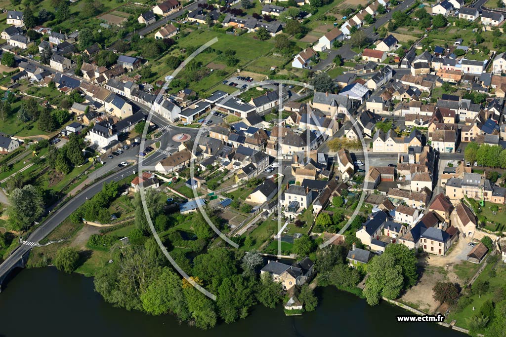 Photo arienne de Noyen-sur-Sarthe