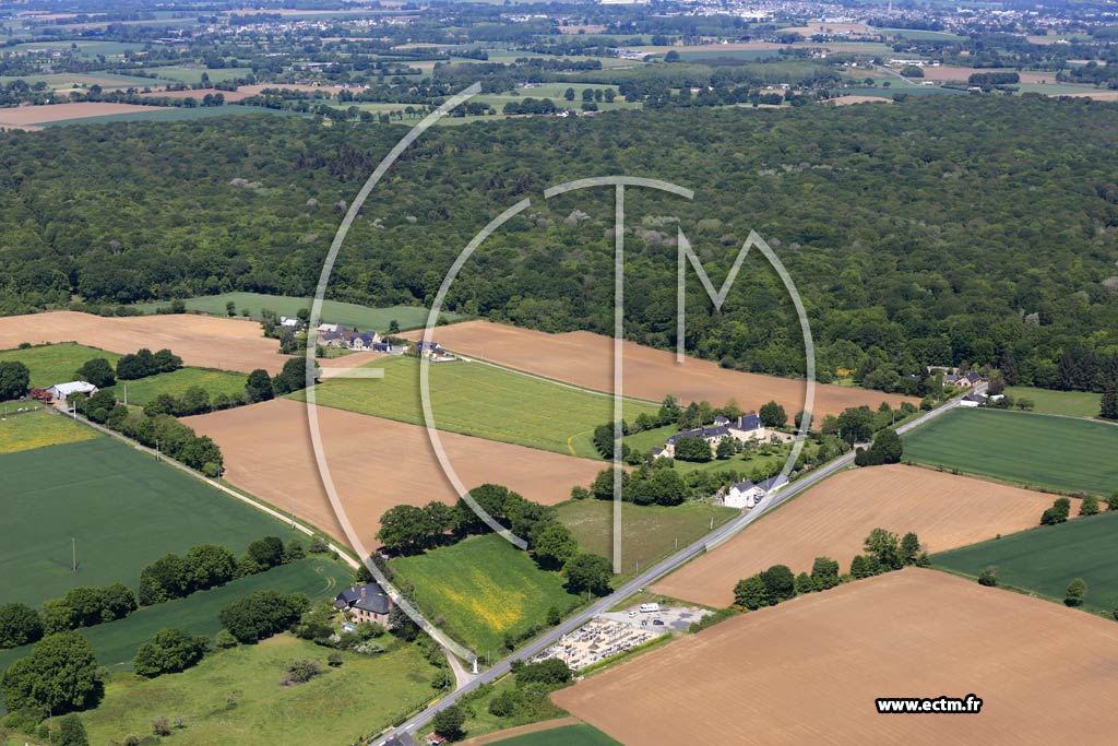 Photo arienne de Brains-sur-les-Marches