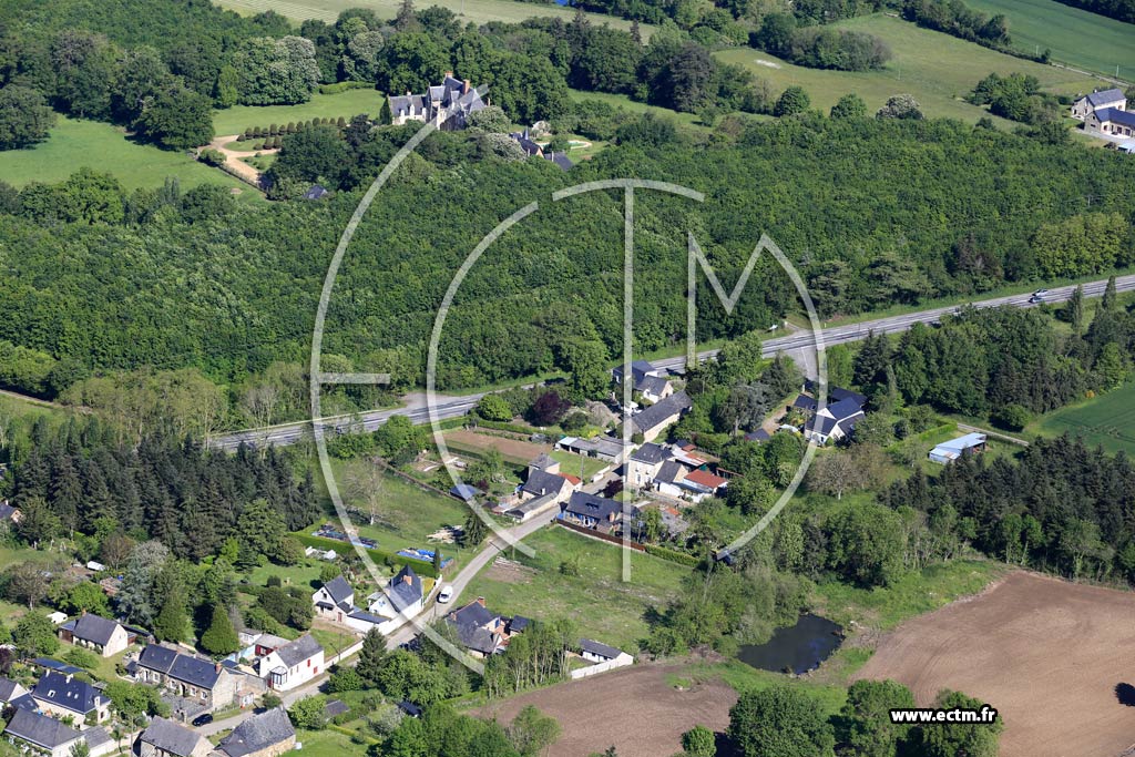 Photo arienne de Fromentires (Le Bourgneuf)