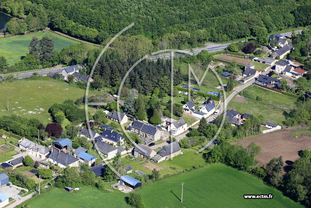 Photo arienne de Fromentires (Le Bourgneuf)