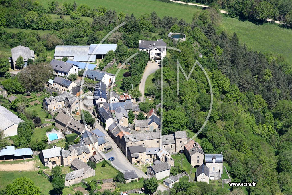 Photo arienne de Chanac (Le Villard Vieux)