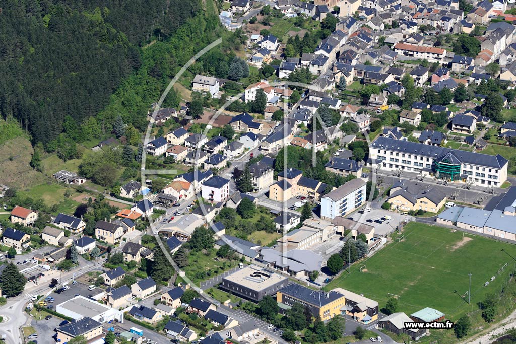 Photo arienne de Florac-Trois-Rivires
