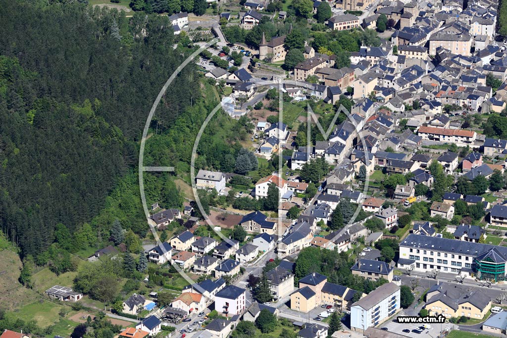 Photo arienne de Florac-Trois-Rivires