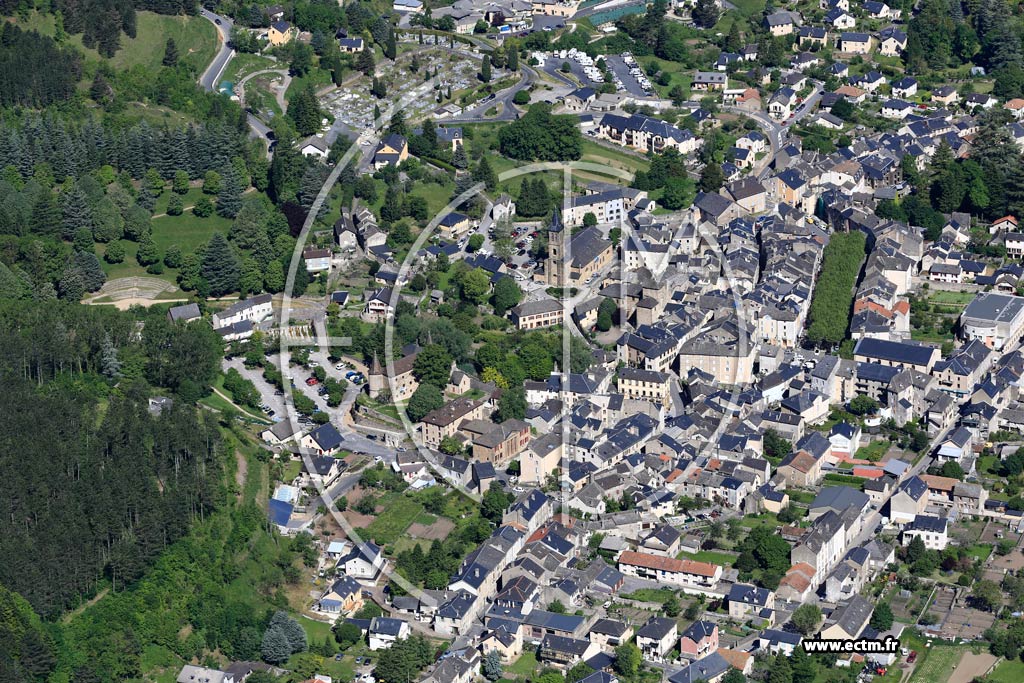 Photo arienne de Florac-Trois-Rivires