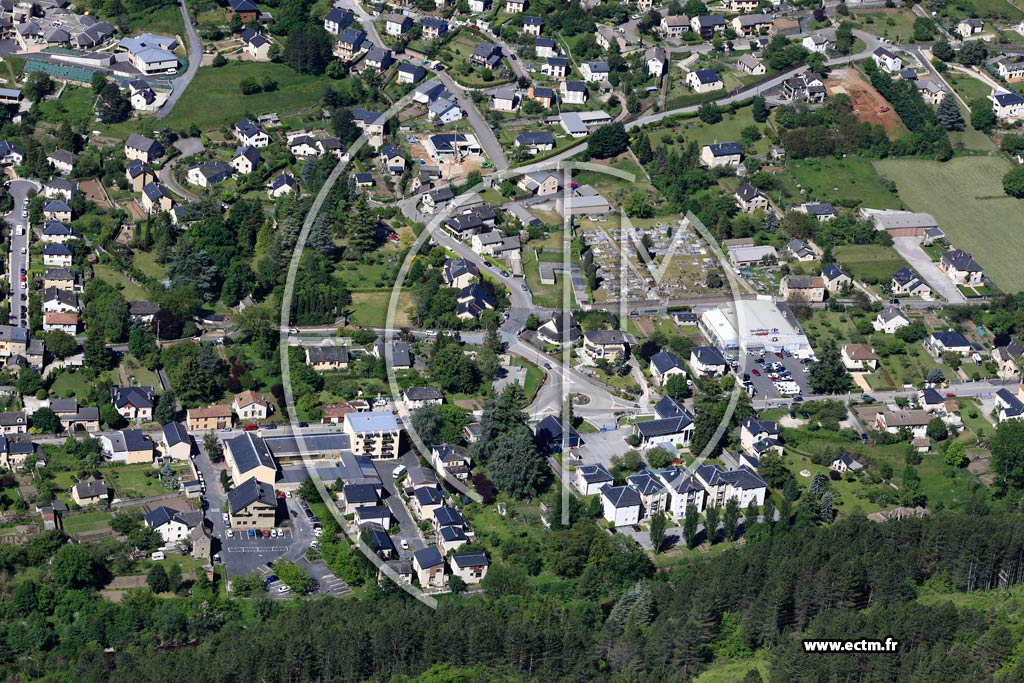 Photo arienne de Florac-Trois-Rivires