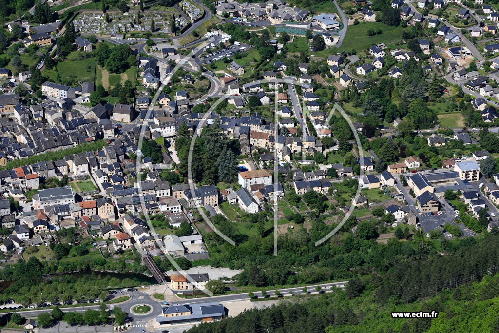 Photo arienne de Florac-Trois-Rivires