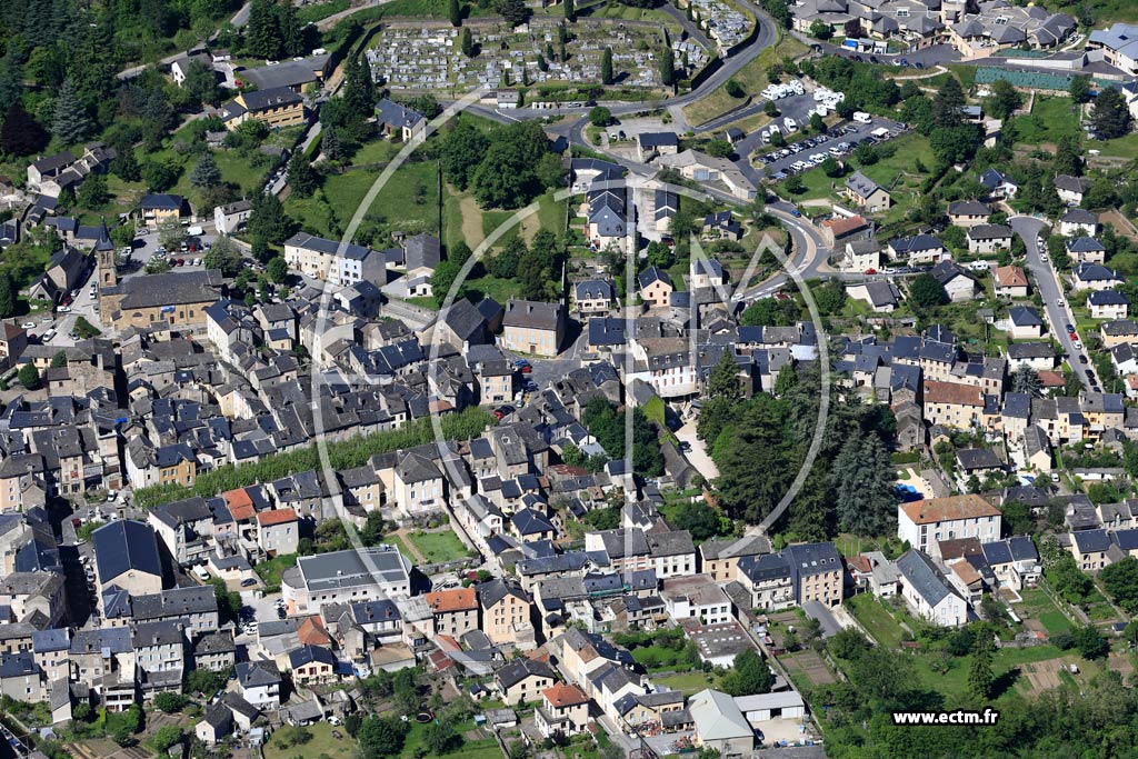 Photo arienne de Florac-Trois-Rivires