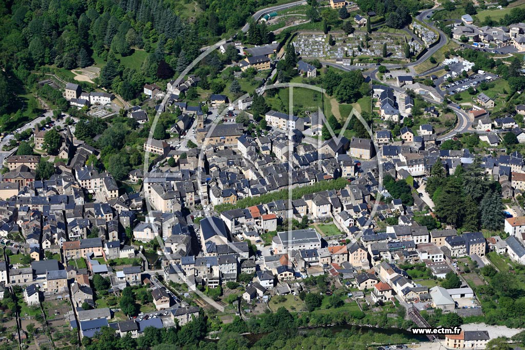 Photo arienne de Florac-Trois-Rivires