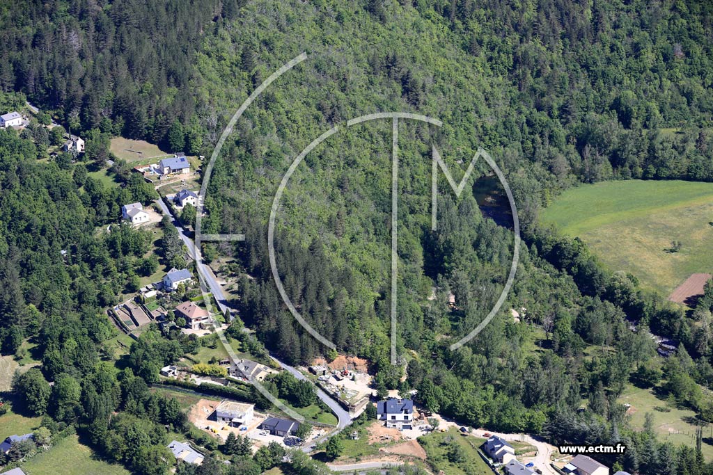 Photo arienne de Florac-Trois-Rivires (Le Pont du Tarn)