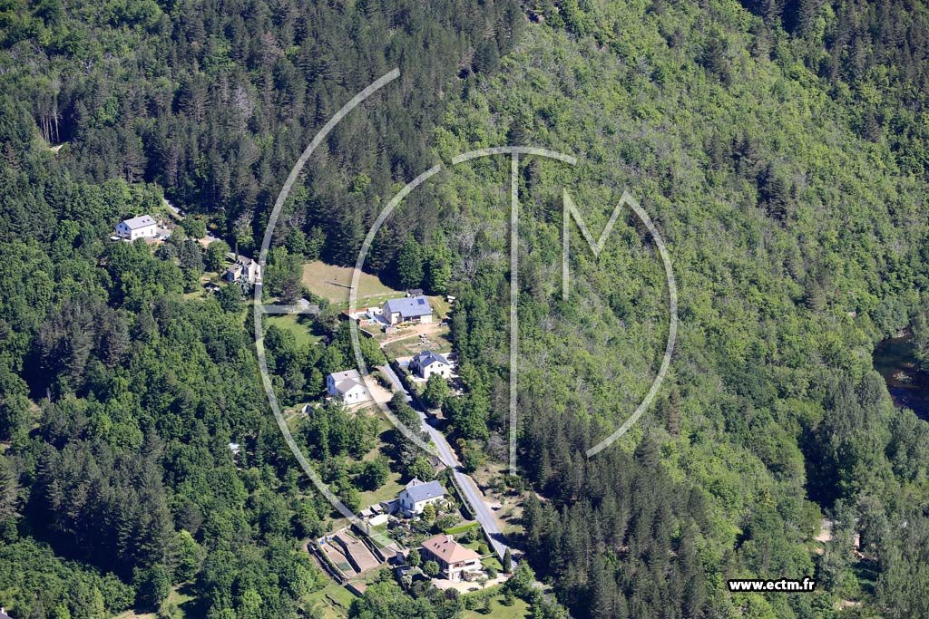 Photo arienne de Florac-Trois-Rivires (Le Pont du Tarn)