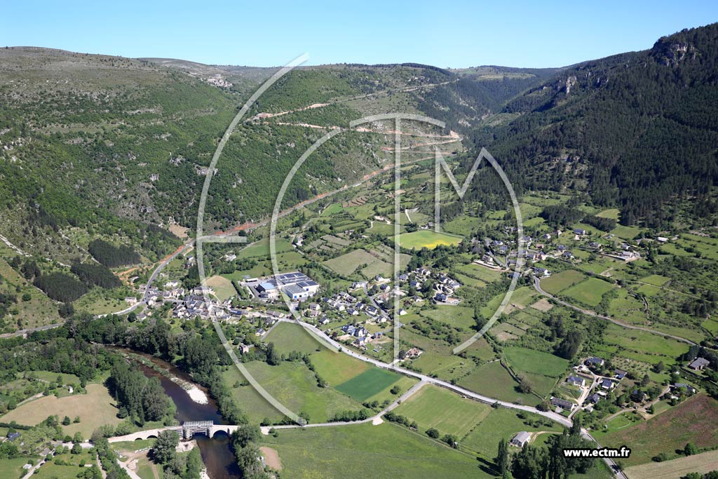 Photo arienne de Ispagnac (Molines)