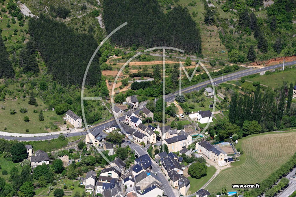 Photo arienne de Ispagnac (Molines)
