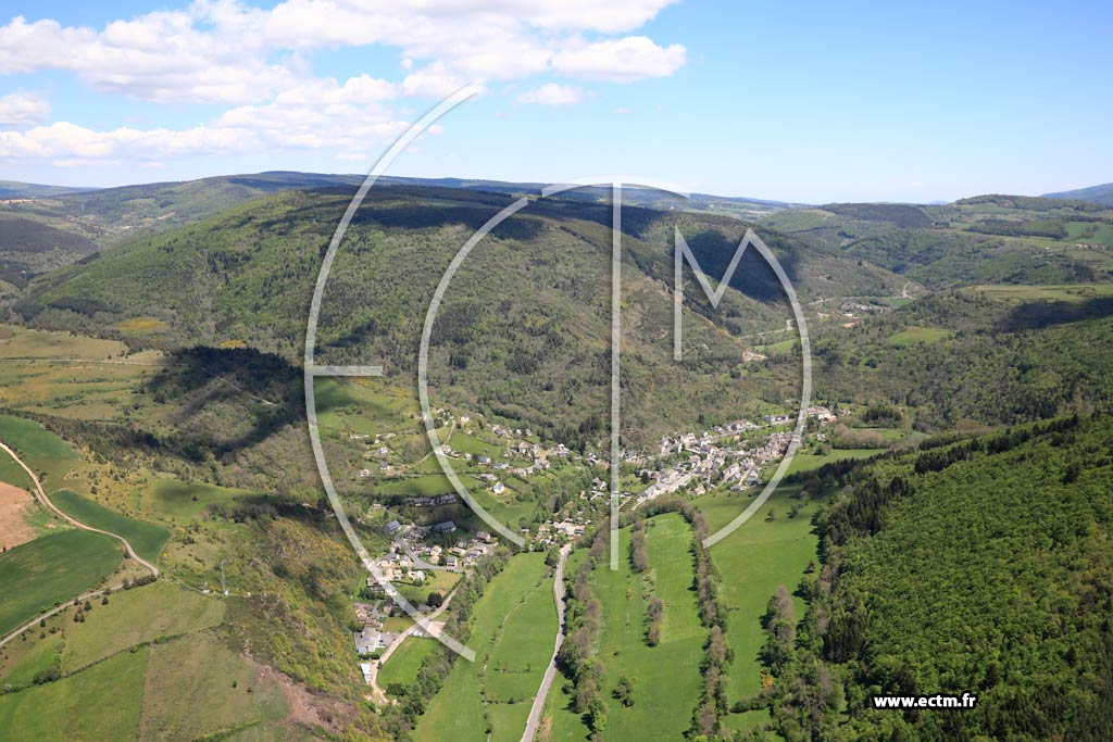 Photo arienne de Mont-Lozre-et-Goulet (Bagnols-les-Bains)