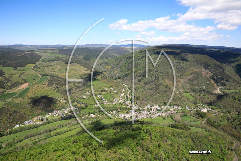Photo arienne de Mont-Lozre-et-Goulet (Bagnols-les-Bains)