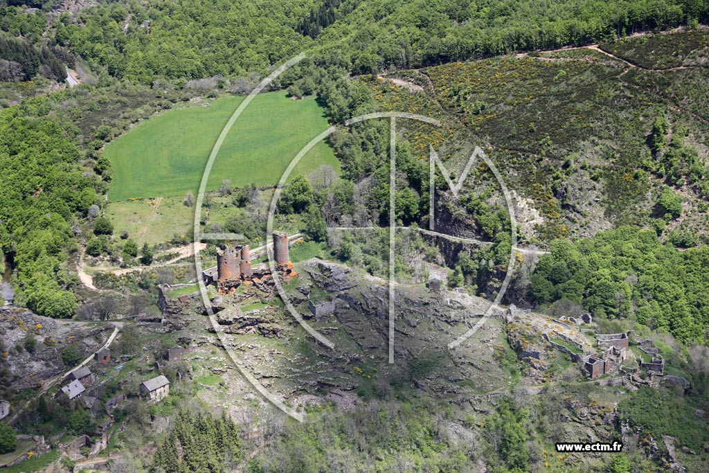 Photo arienne de Mont-Lozre-et-Goulet (Chteau du Tournel)