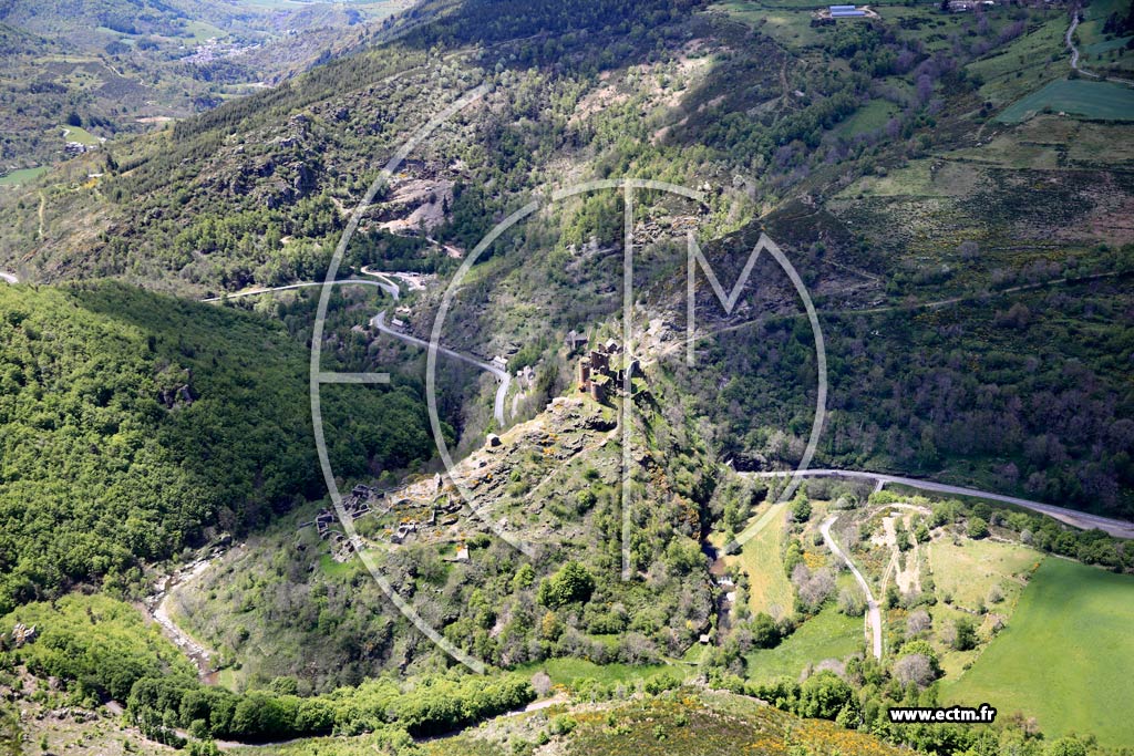 Photo arienne de Mont-Lozre-et-Goulet (Chteau du Tournel)