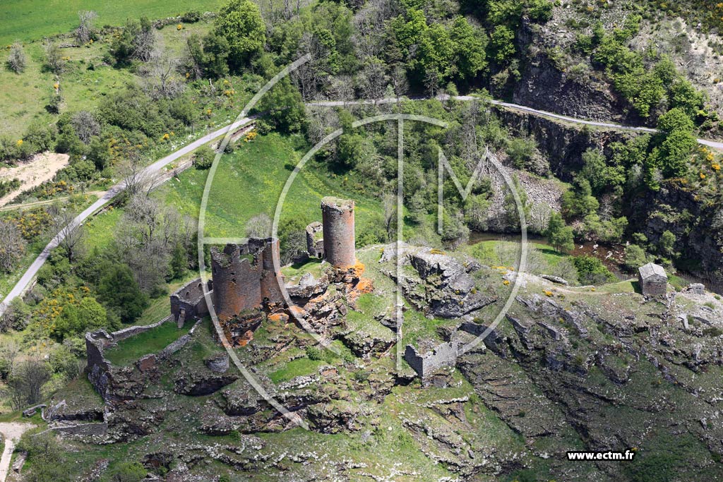 Photo arienne de Mont-Lozre-et-Goulet (Chteau du Tournel)