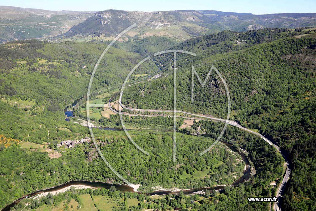 Photo arienne de Gorges du Tarn Causses (Bieisses)
