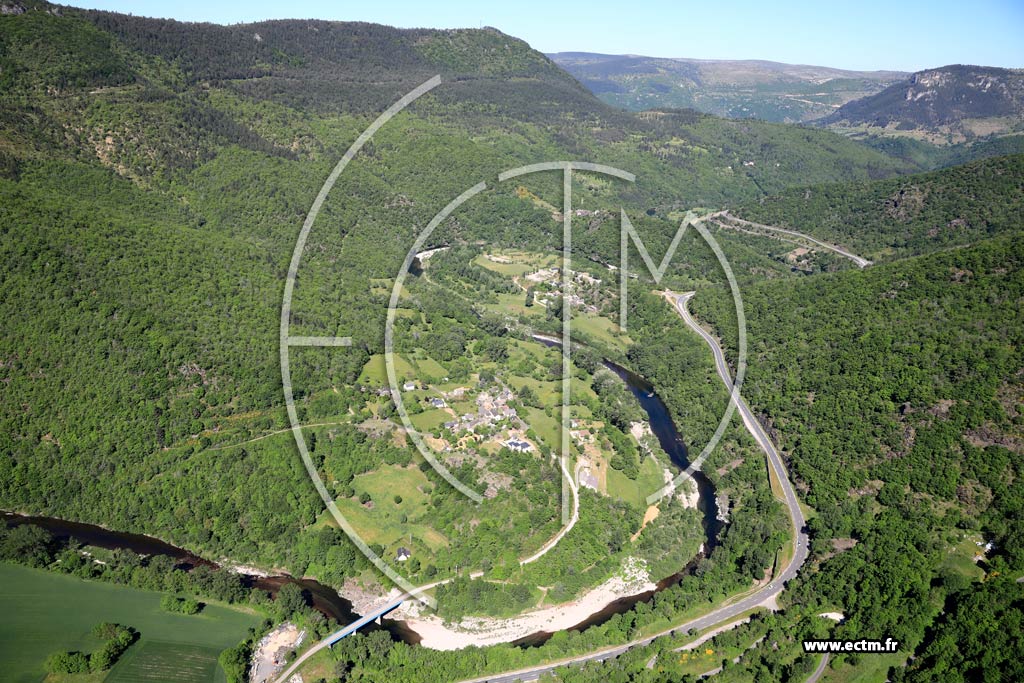 Photo arienne de Gorges du Tarn Causses (Le Fayet)