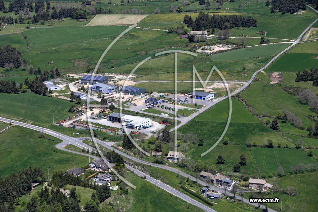 Photo arienne de Rieutort-de-Randon (Gvaudan)
