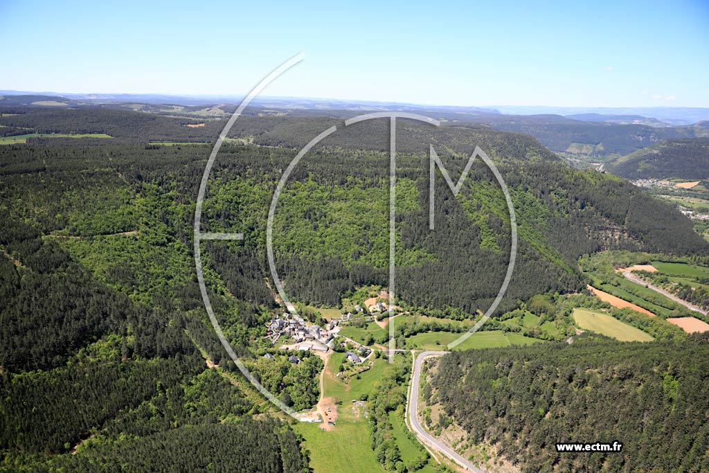 Photo arienne de Saint-Bauzile (Les Fonts)