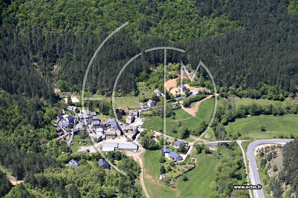 Photo arienne de Saint-Bauzile (Les Fonts)