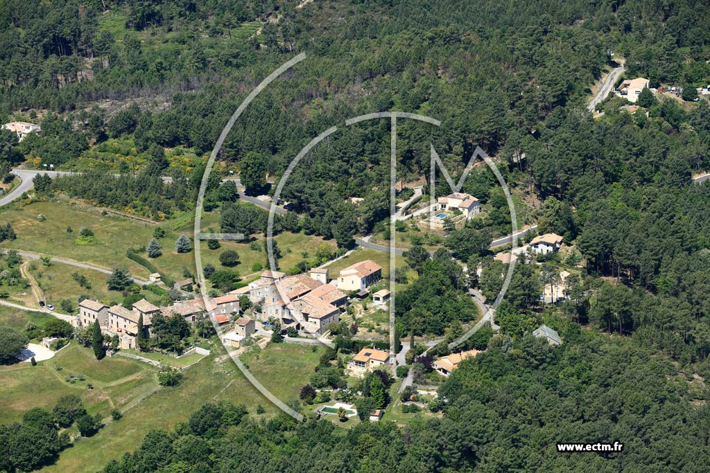 Photo arienne de Ailhon (La Chaberterie)