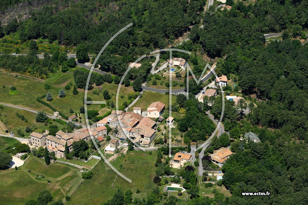 Photo arienne de Ailhon (La Chaberterie)
