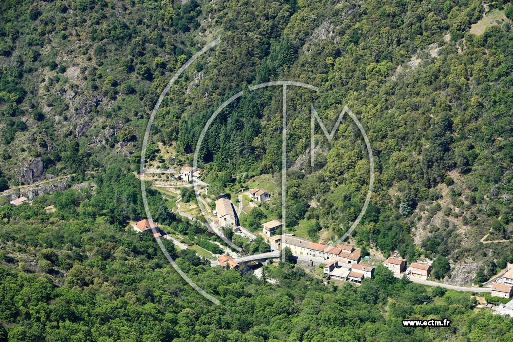 Photo arienne de Asperjoc (Le Pont du Bridou)