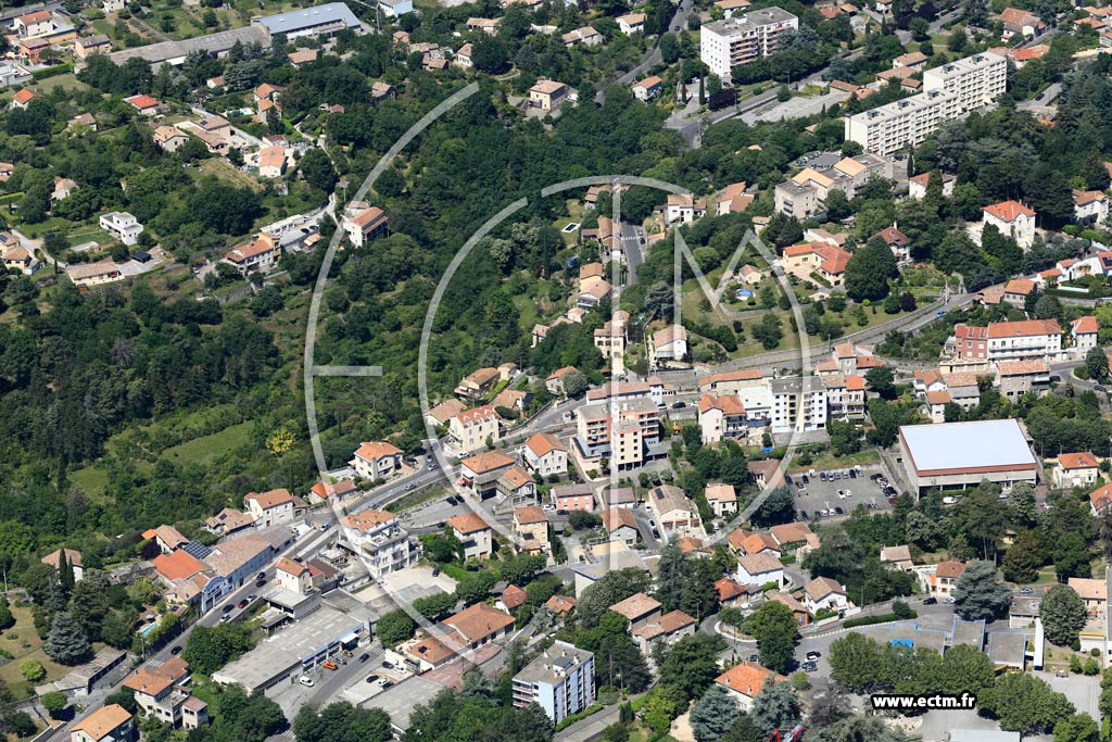 Photo arienne de Aubenas