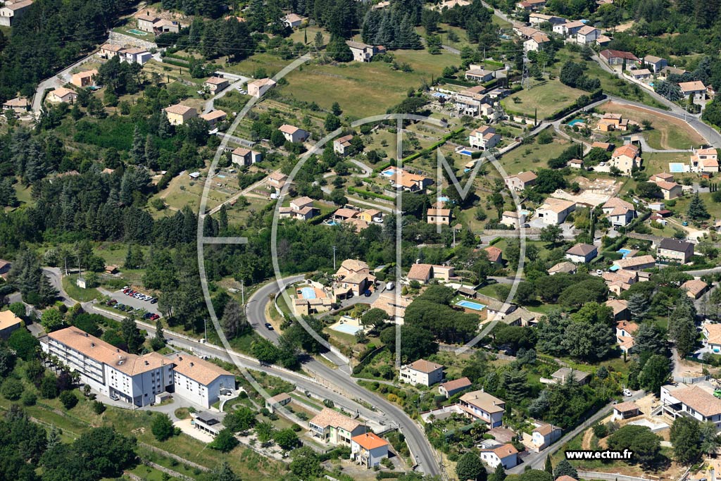 Photo arienne de Aubenas (Cte de Fontbonne)