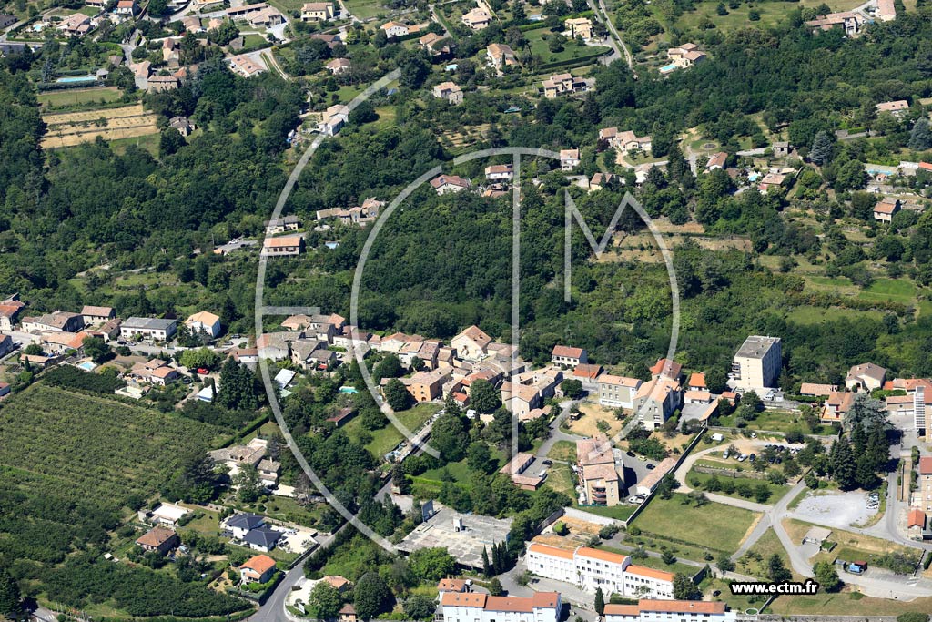 Photo arienne de Aubenas (Ferrires)