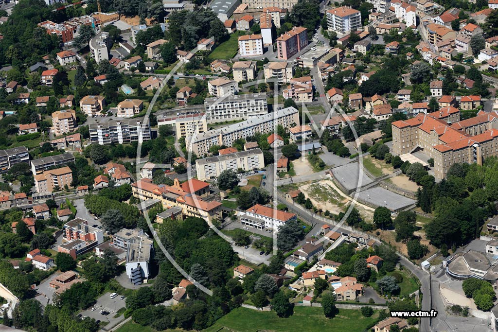 Photo arienne de Aubenas (La Paillouse)